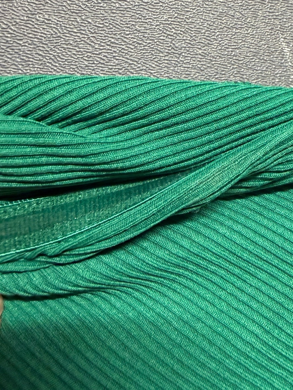 BTFBM Ribbed Strapless Two Piece Set Twist Knot Tube Crop Size XS Green - Picture 8 of 10